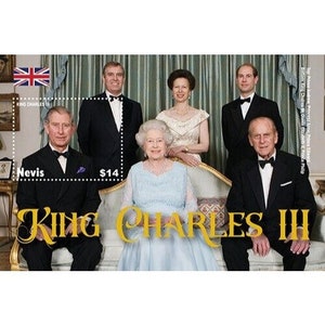 Nevis 2022 - King Charles III - Souvenir Stamp Sheet - MNH