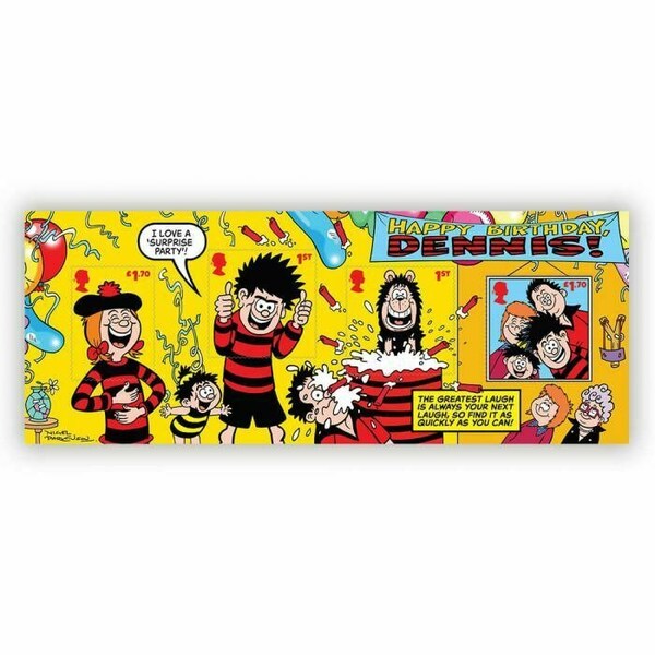 Royal Mail - Dennis and Gnasher - Stamp sheet of 4 - Mint