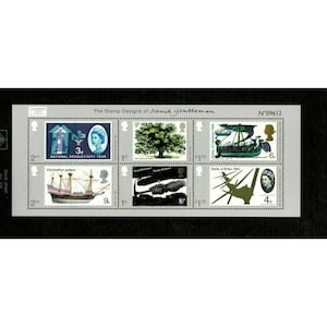 Royal Mail - Stamp Designs of David Gentleman Queen Sheet - Limited London 22