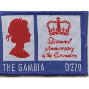 Gambia 2013 - Queen Elizabeth ll Coronation - Embroidered Stamp - MNH