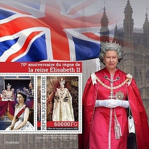 Guinea 2022 - Queen Elizabeth - Souvenir Stamp Sheet - MNH