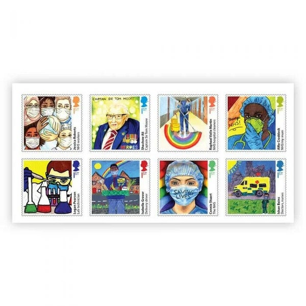 Royal Mail - Helden van de C-19 Pandemie - Set van 8 postzegels - MNH