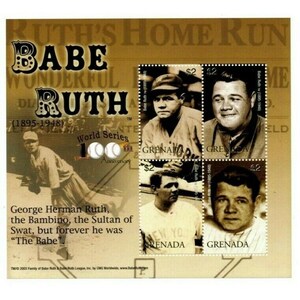 Grenada - 2005 - Babe Ruth - Sheet Of 4 - MNH