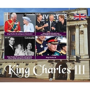 Grenada 2022 - King Charles III - Sheet of 4 stamps - MNH