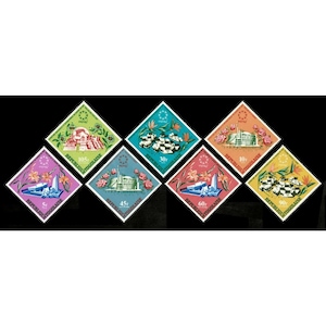 Togo 1967 - Expo '67, Pavillon, Blumen - 7v Stempelset - Scott 604-06, C69-72 - MNH