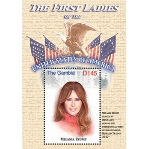 Gambia 2017 - The First Lady Of The United States - MELANIA TRUMP - Souvenir Stamp Sheet - MNH