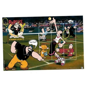 Guyana - Popeye The Sailorman Summer Sports - Sheet of 6 Stamps - MNH