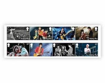 Royal Mail - The Rolling Stones - Stamp set of 8 stamps - MNH