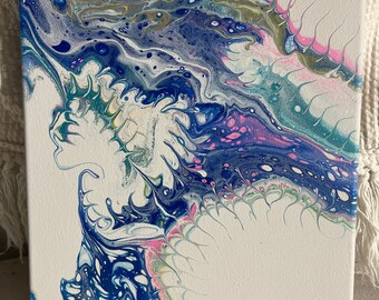 One of a kind acrylic painting. 12” x 9”