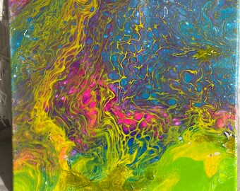 One of a kind acrylic painting