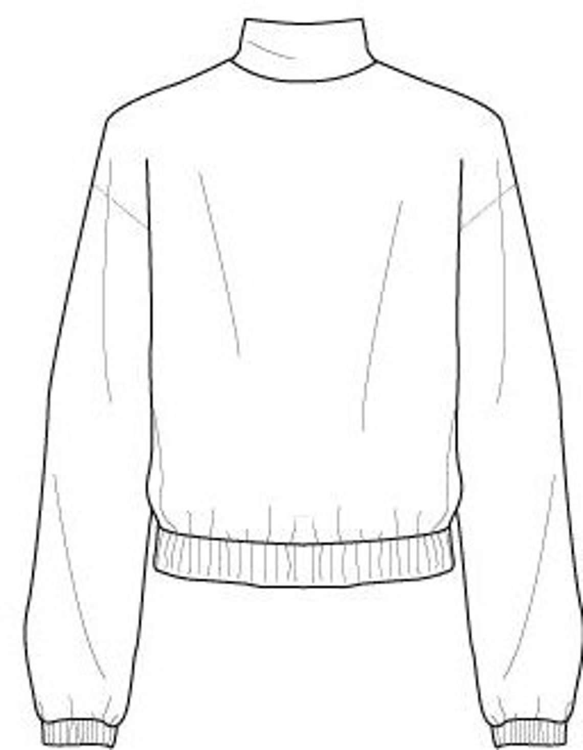 Make Your Own Track Jacket /quality Basic Track Jacket Pattern/ XXSXXL