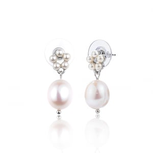 Sterling Silver RARE Hand Etched Large Egg Shape Earrings