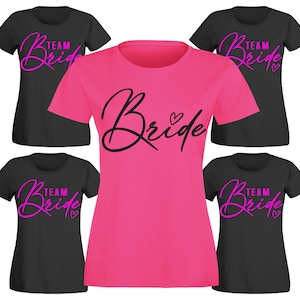 Bachelorette Party T-Shirt Bride / Team Bride Bachelorette Party Security Bride Ladies JGA SECURITY of the BRIDE Wedding Party Drinking
