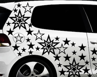 93 Stars Star Car Sticker Set Sticker Tuning Shirt Stylin Wall TattooTribel 6