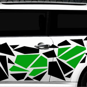 Camouflage Pixel Cyber XXL Set Car Sticker Tuning Stylin Wall Sticker Corners