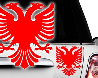 1x Albania Aufkleber Sticker Shqipëria Albanien Kosovo Bosnien Mazedonienv x