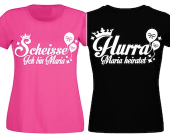 Personalized Hen Party T-Shirt Name Desired Name Bride Bachelorette Party Bride Ladies JGA SECURITY BRIDE Wedding Party