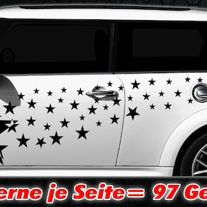 97 Stars Star Car Sticker Set Sticker Tuning Shirt Stylin Wall DecalTribel p