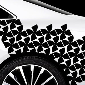 Vis de lame de rotor hexagone camouflage rotor autocollant de voiture tuning ensemble de voiture autocollant de voiture tuning autocollant mural nid d&#39;abeille