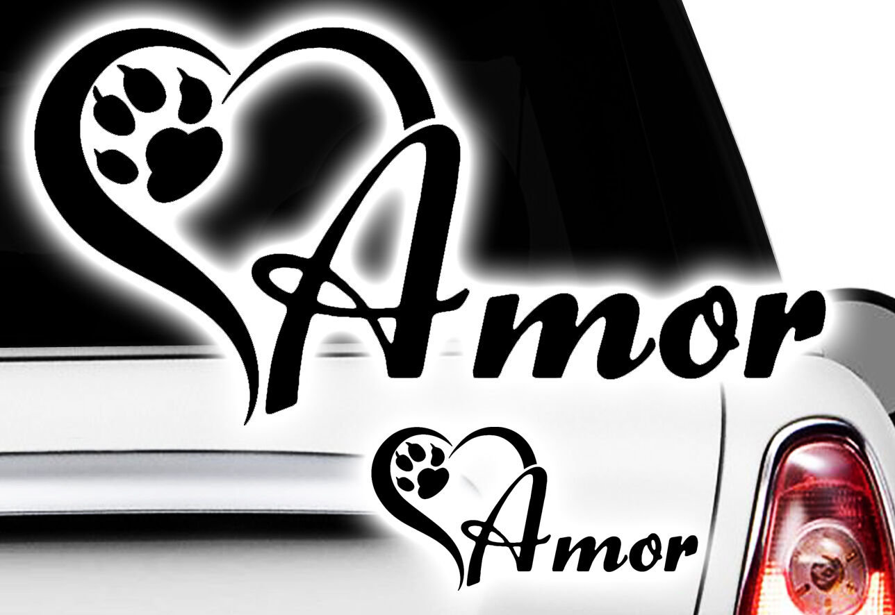 1x adesivo zampa zampe cani NOME DESIDERIO adesivo nome zampa auto zampa cane cuorez cuore cane xx