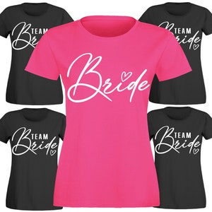 Bachelorette Party T-Shirt Bride / Team Bride Bachelorette Party x Security Bride Ladies JGA SECURITY of the BRIDE Wedding Party Drinking