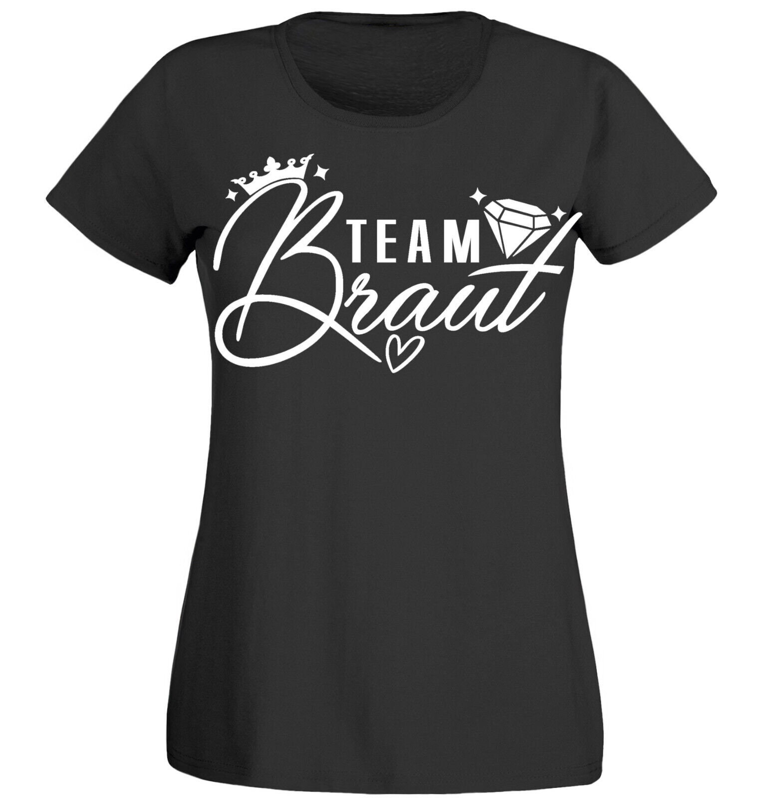 T-Shirt per Addio al Nubilato Donna/Donna/Ragazza – Sposa Security der Braut JGA t-Shirt Addio al Celibato (Rosa/Sposa – Nero/Security della Sposa) Nero/Security della Sposa S