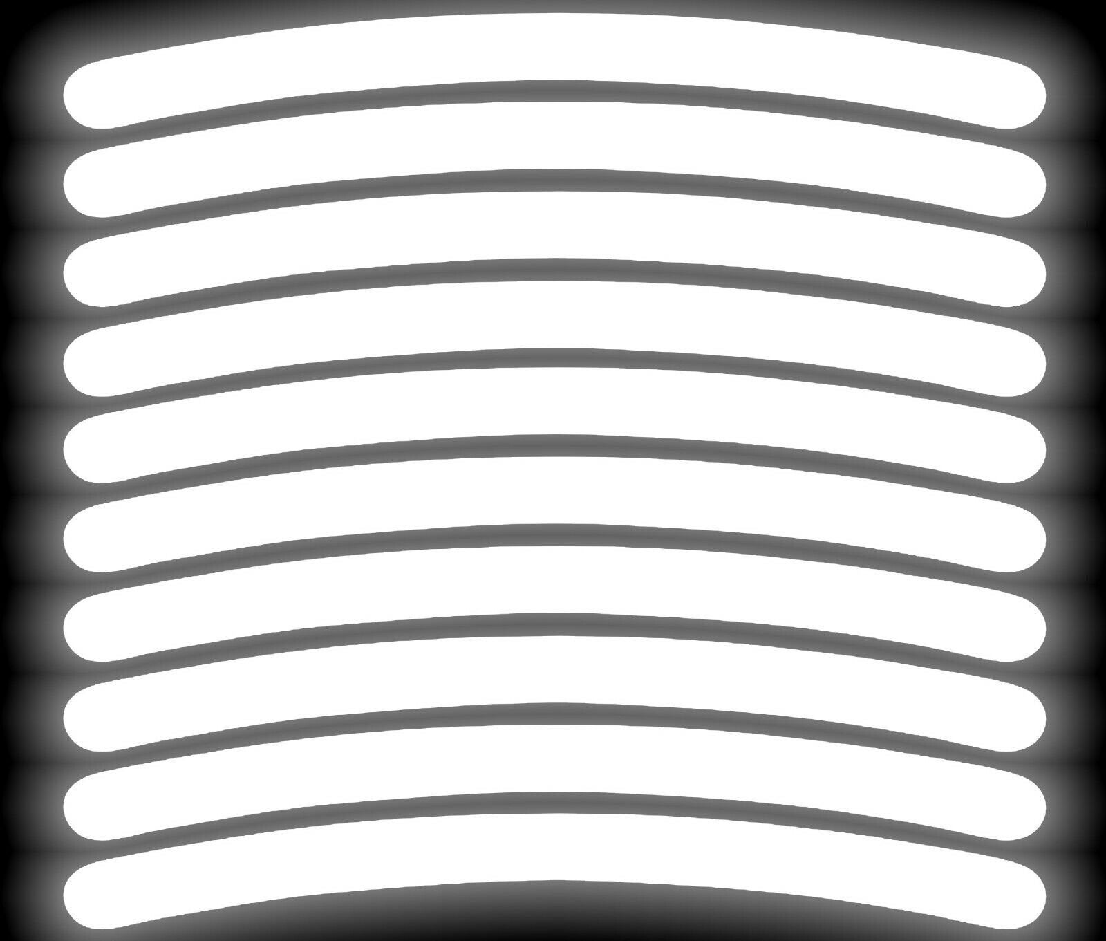 10-Pack Black Reflective Stickers – Reflex Safety Stickers For Bikes, Helmets, Vehicles
