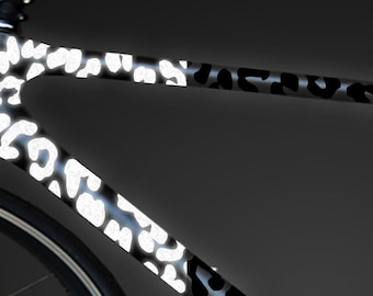 Bicycle Stroller Helmet Reflector Sticker, Reflective Sticker Leopard ref