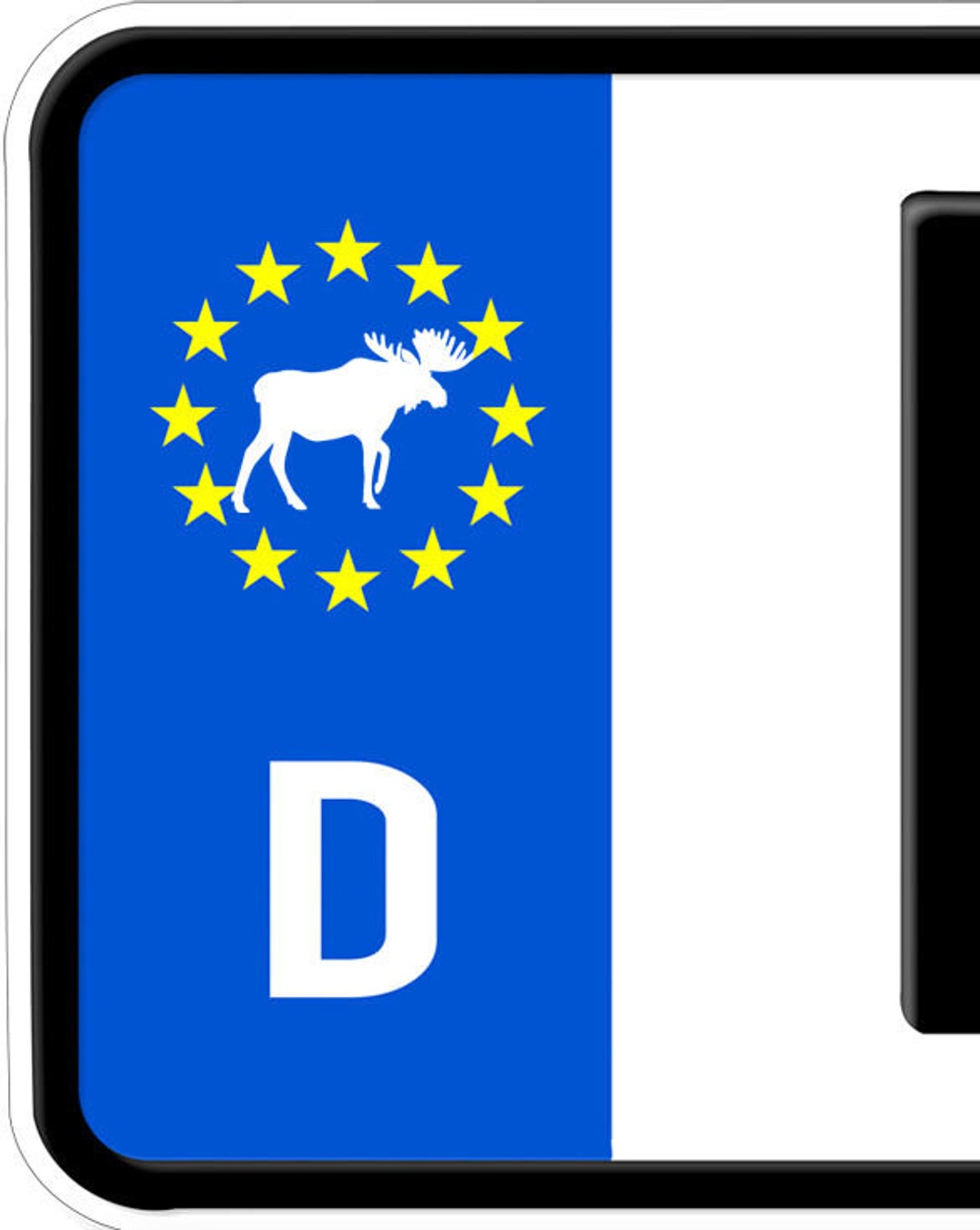 2x Sticker HIRSCH ELCH Sweden License Plate Bundeswehr Iron - Etsy