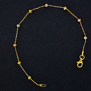 925 sterling silver necklace chain, italian sterling silver assorted plating 3mm round bead moon cut necklace  chain