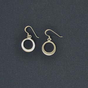 925 Sterling Silver Hoop Earrings for Women. 925 Sterling Silver French Ear Wire Hoop Earrings. 15mm Sterling Silver Earrings. Gift for Her