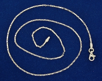 925 sterling silver necklace chain, italian sterling silver 1.2mm 40 gauge chain necklace  in lengths: 16'', 18'', 20'', 24'' and 30''