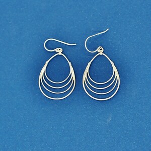 925 Sterling Silver Earrings for Women. Sterling Silver Dangle & Drop Earrings. Sterling Silver Dangling Teardrops French Wire Earrings