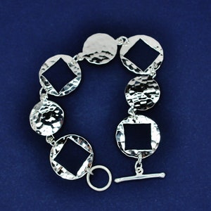 925 sterling silver bracelet ,hammered bracelet, 925 silver bracelet ,  silver bracelet gift for her