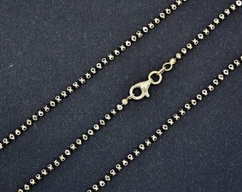 925 sterling silver necklace chain, italian sterling silver two tone evil eye necklace chain rhodium plated in lengths 16'',18'',20'',24''