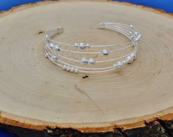 925 sterling silver bracelet ,dainty bracelet, 925 silver bracelet ,  silver bracelet gift for her adjustable cuff bangle bracelet