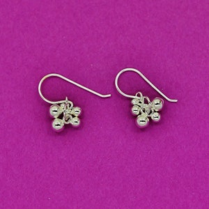 925 Sterling Silver Earrings for Women. 925 Sterling Silver Dangle & Drop Earrings. French Ear Wire Dangling Beads Ball Earrings. Gift Idea