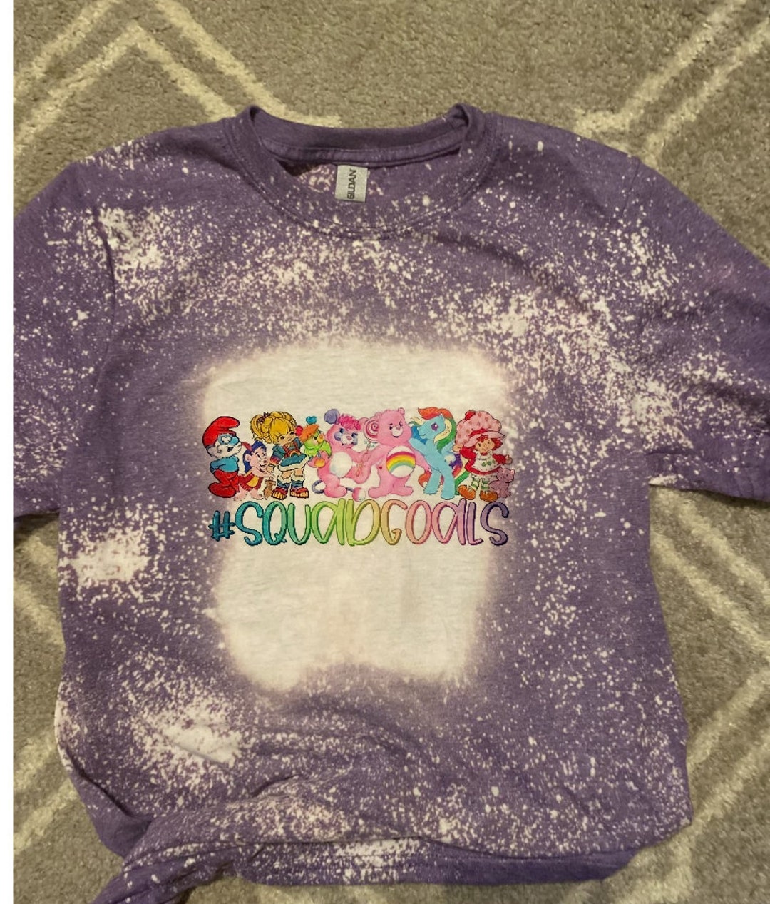 Bleached 80 s Cartoon Squad Goals Shirt Etsy