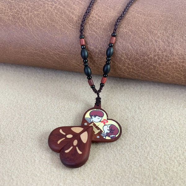 Wooden Necklace Etsy