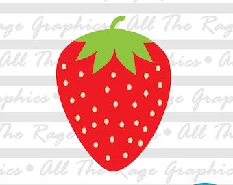 Strawberry  | Instant Digital Download | png jpg svg pdf | Graphic Image | Clip Art | Clipart | Image File | Vector File