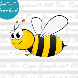Bumble Bee | Instant Digital Download | png jpg svg pdf | Graphic Image | Clip Art | Clipart | Image File