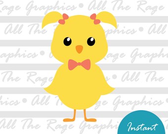 Cute Chick | Instant Digital Download | png jpg svg pdf | Graphic Image | Clip Art | Clipart | Image File | Vector File | Easter Chick