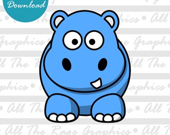 Hippo | Instant Digital Download | png jpg svg pdf | Graphic Image | Clip Art | Clipart | Image File | Vector File