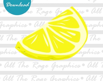 Lemon Slice | Instant Digital Download | png jpg svg pdf | Graphic Image | Clip Art | Clipart | Image File | Vector File