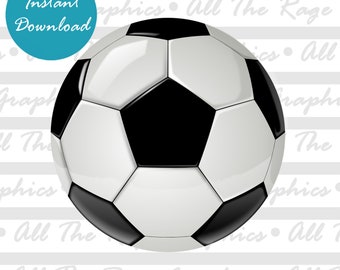 Soccer Ball | Football | Instant Digital Download | png jpg svg pdf | Graphic Image | Clip Art | Clipart | Image File | Sports