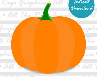 Pumpkin | Instant Digital Download | png jpg svg pdf | Graphic Image | Clip Art | Clipart | Image File | Vector File