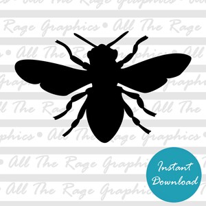 Bee Silhouette | Instant Digital Download | png jpg svg pdf | Graphic Image | Clip Art | Clipart | Image File