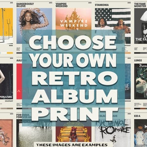 Custom Made Retro Album Print | Personalised Poster - Matte Paper (Frame not included)