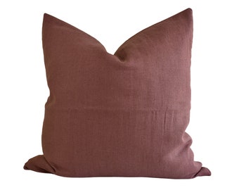 Linen Pillow Cover - Oxblood