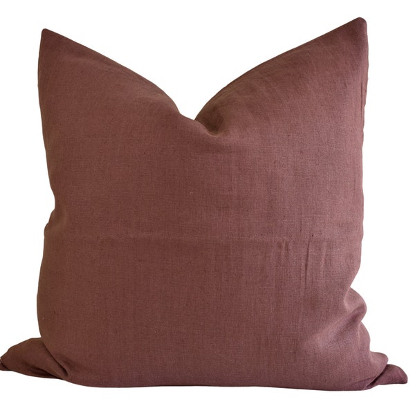 Linen Pillow Cover - Oxblood